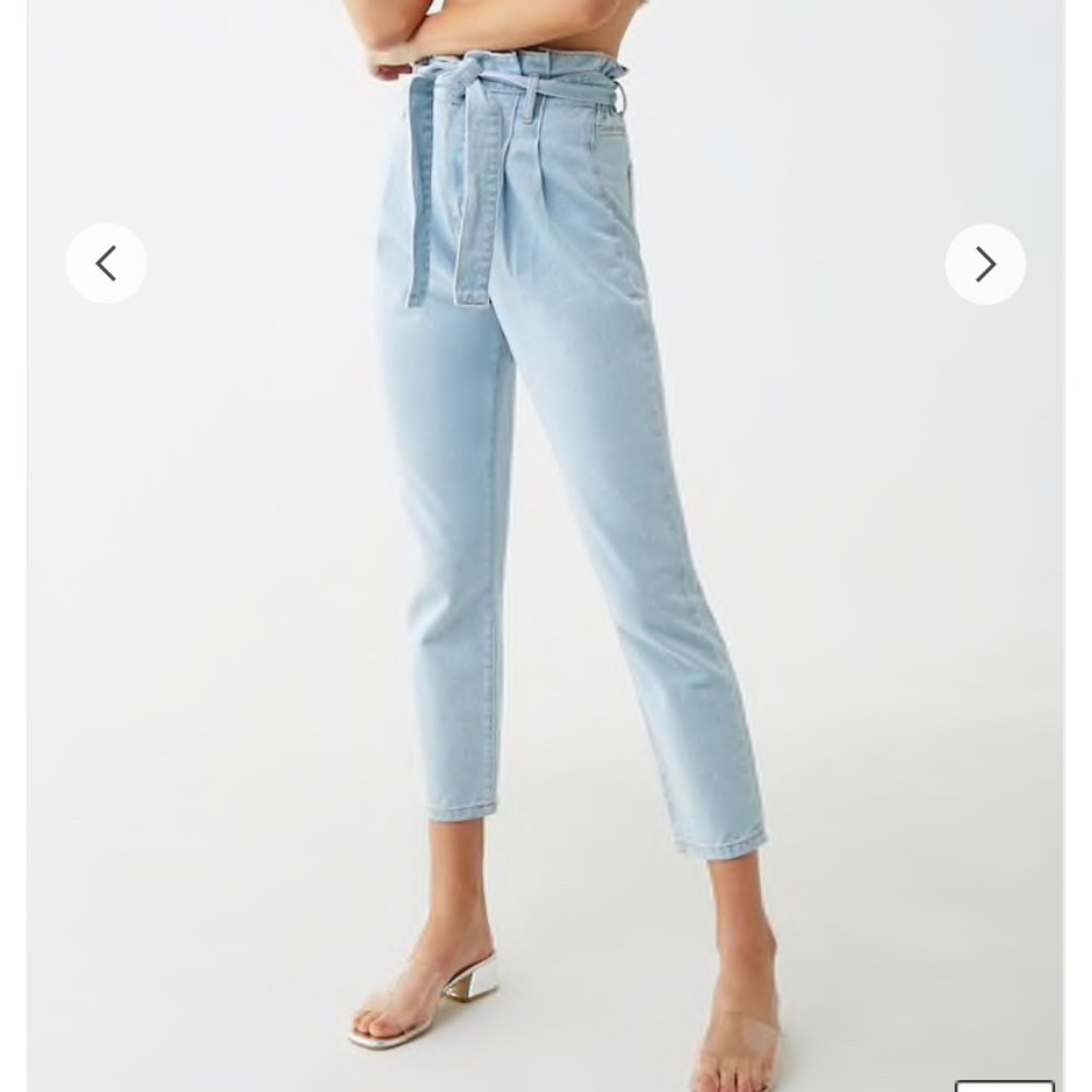 NWT Paperbag ankle jeans